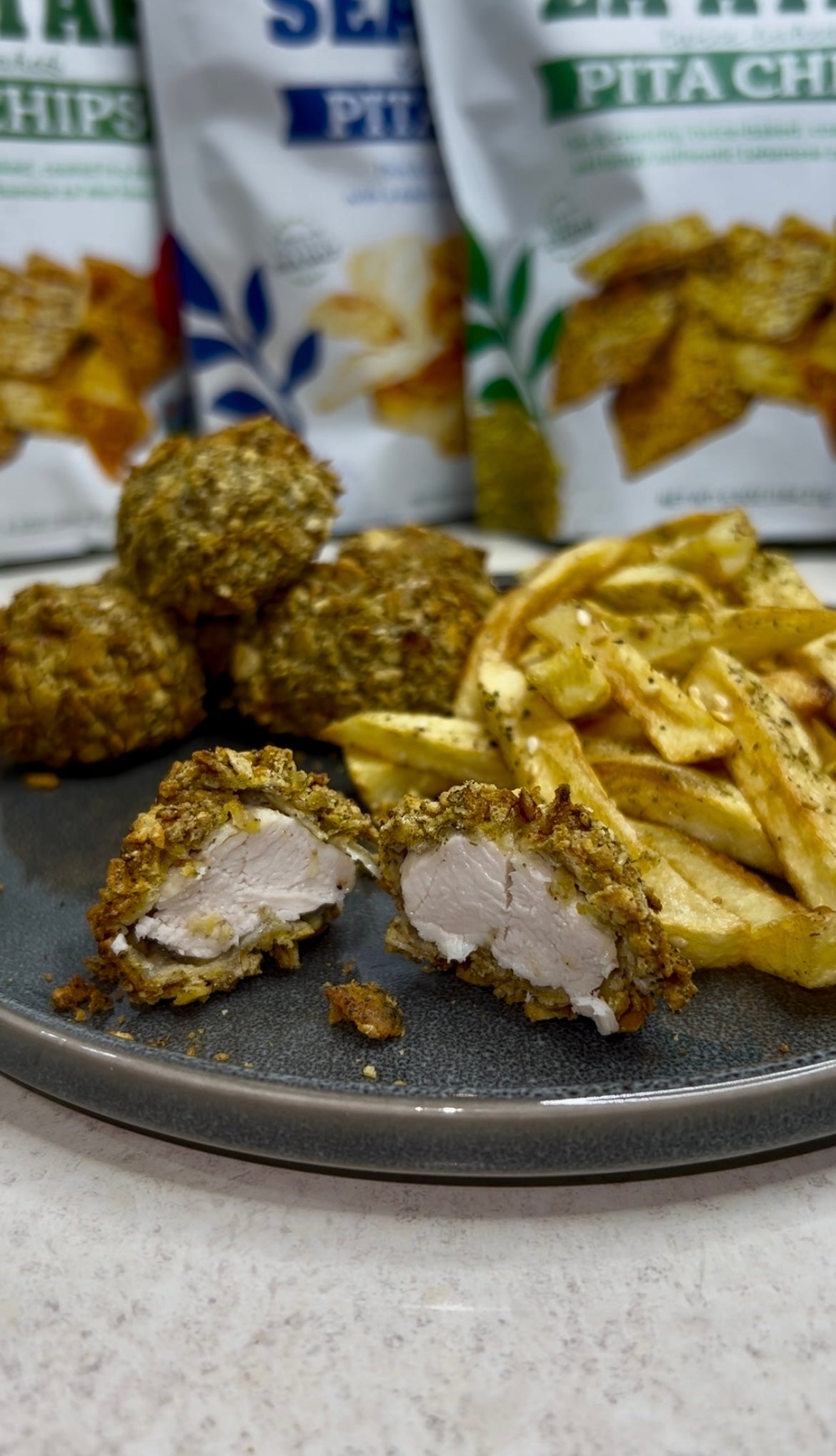 Terranean Pita Chip Crusted Chicken Nuggets & Fries