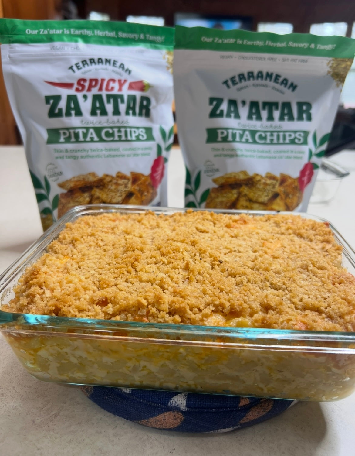 Terranean Pita Chip Breadcrumb Mac 'n' Cheese