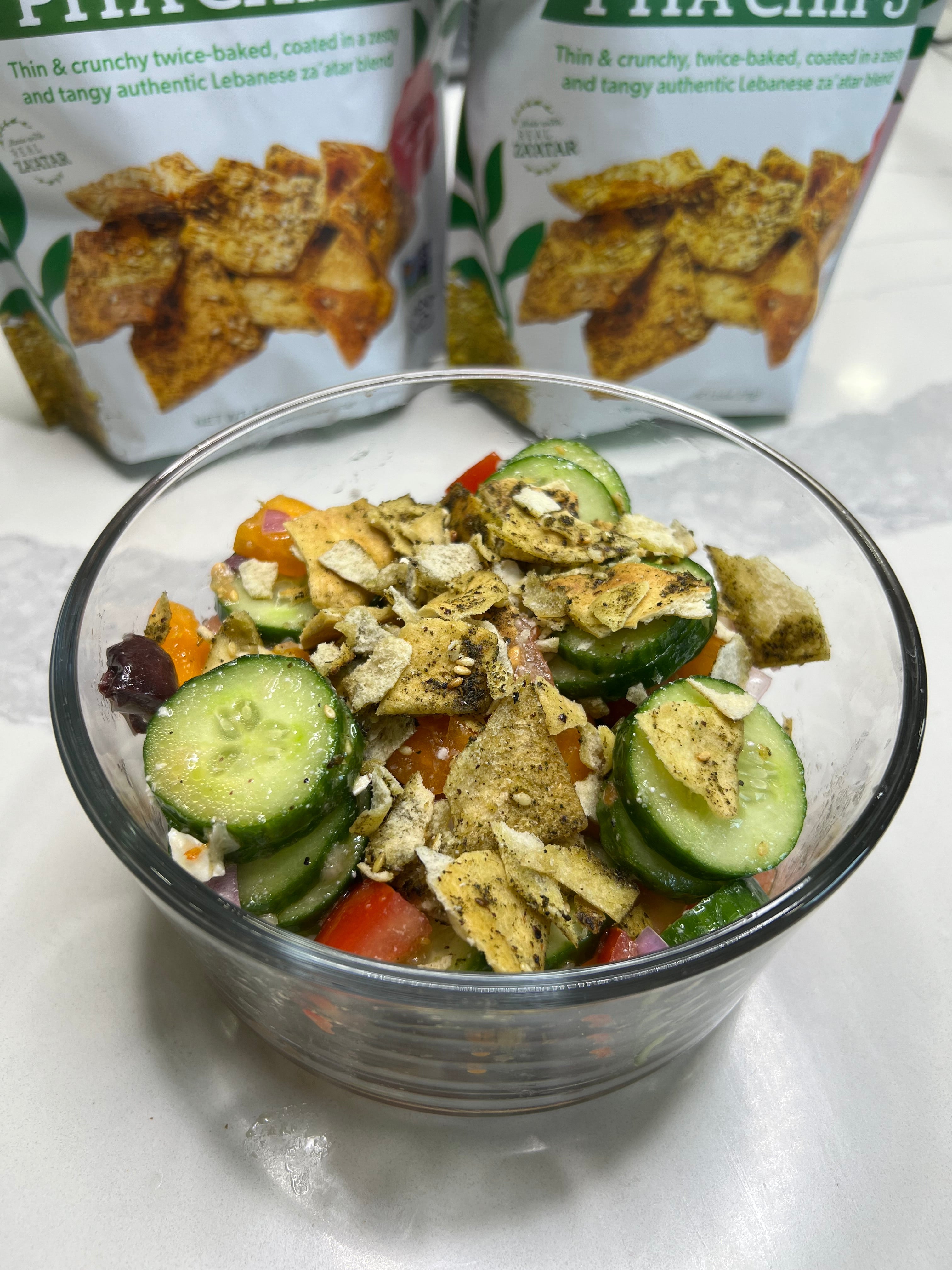 Terranean Pita Chip Greek Salad