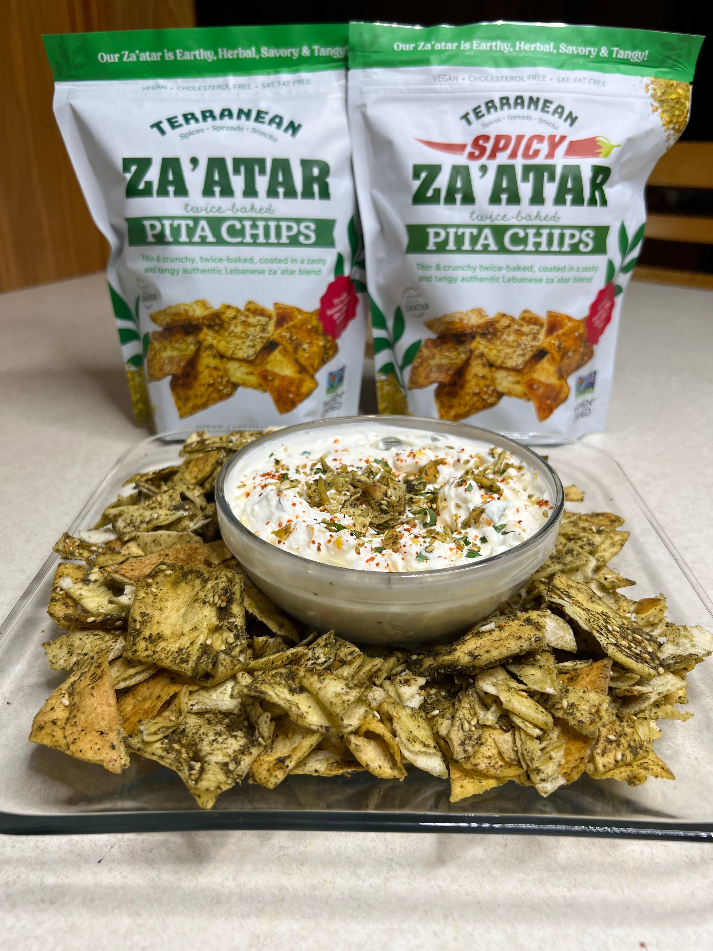 Elote-Inspired Dip with Terranean Pita Chips