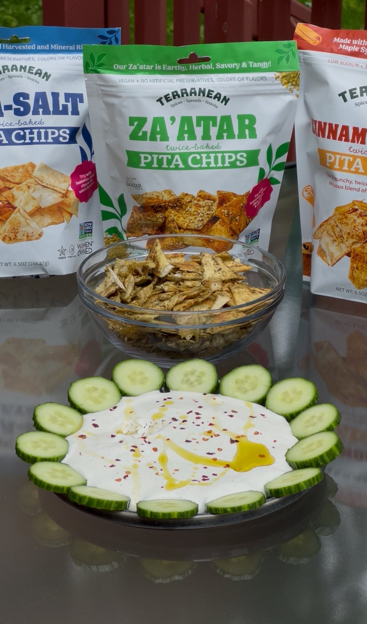 Whipped Feta Dip with Terranean Pita Chips