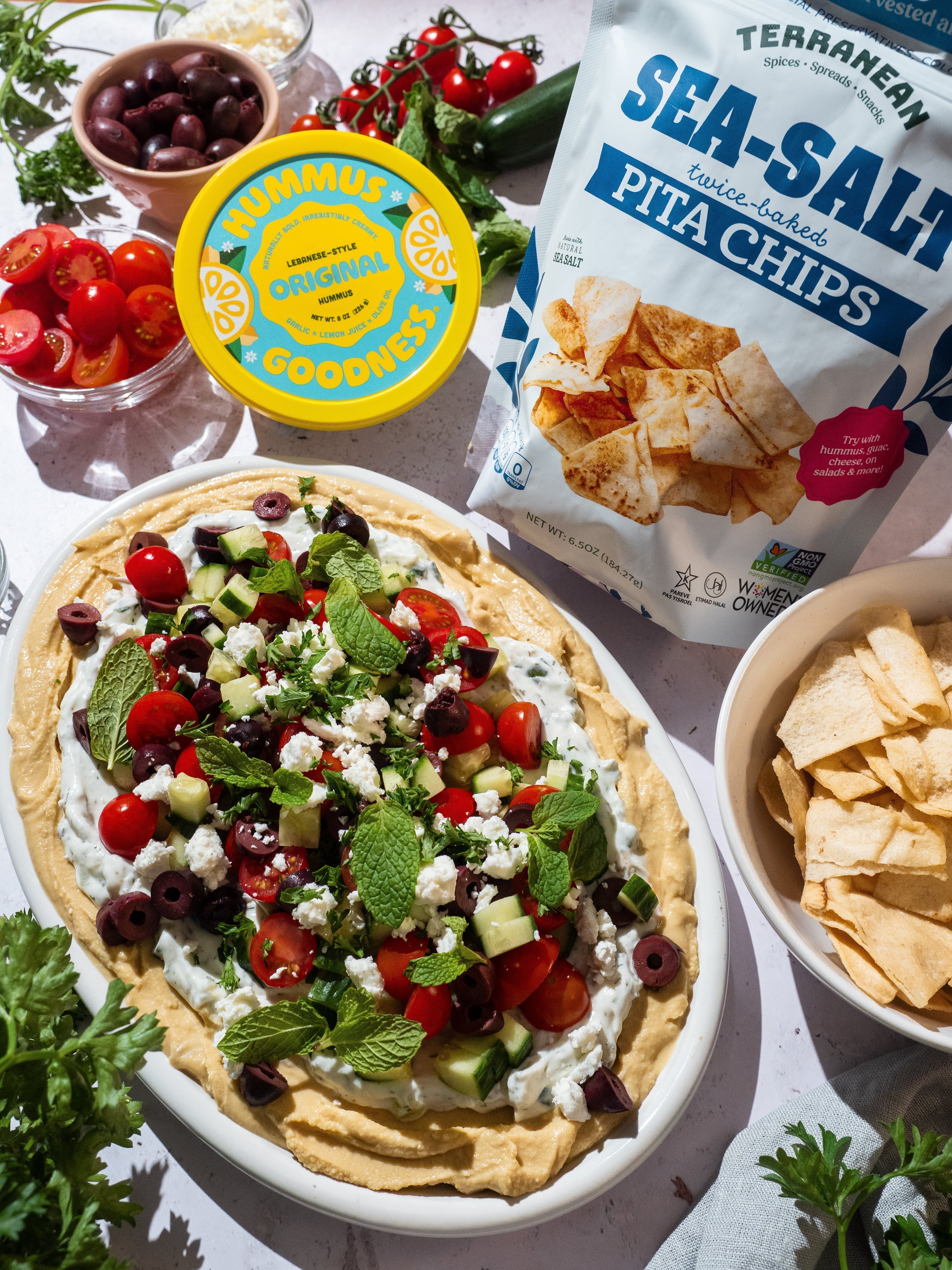 Mediterranean 7-Layer Dip