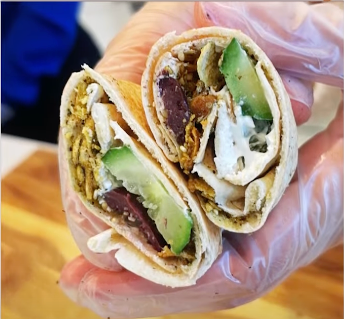 5 Minute Za’atar Spread Labneh Snack Wraps