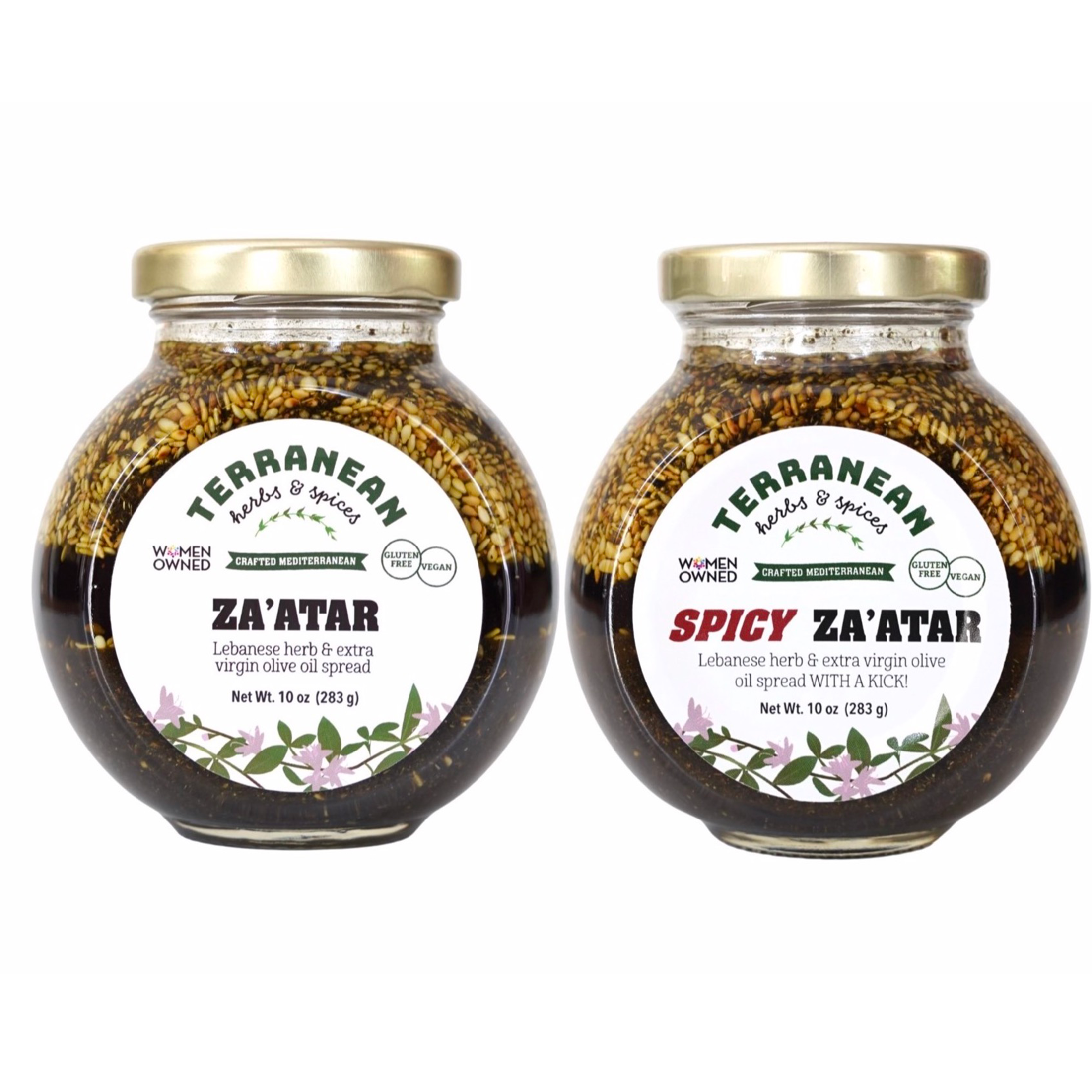 Za'atar Spread Duo: Original & Spicy